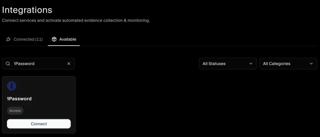 SecureSlate Integrations – 1Password available
