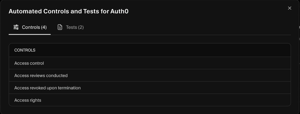 Auth0 - Automated controls and tests