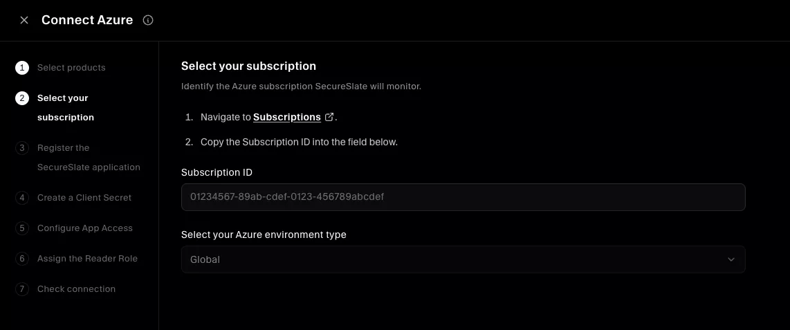 Select products — Microsoft Azure and Defender for Cloud