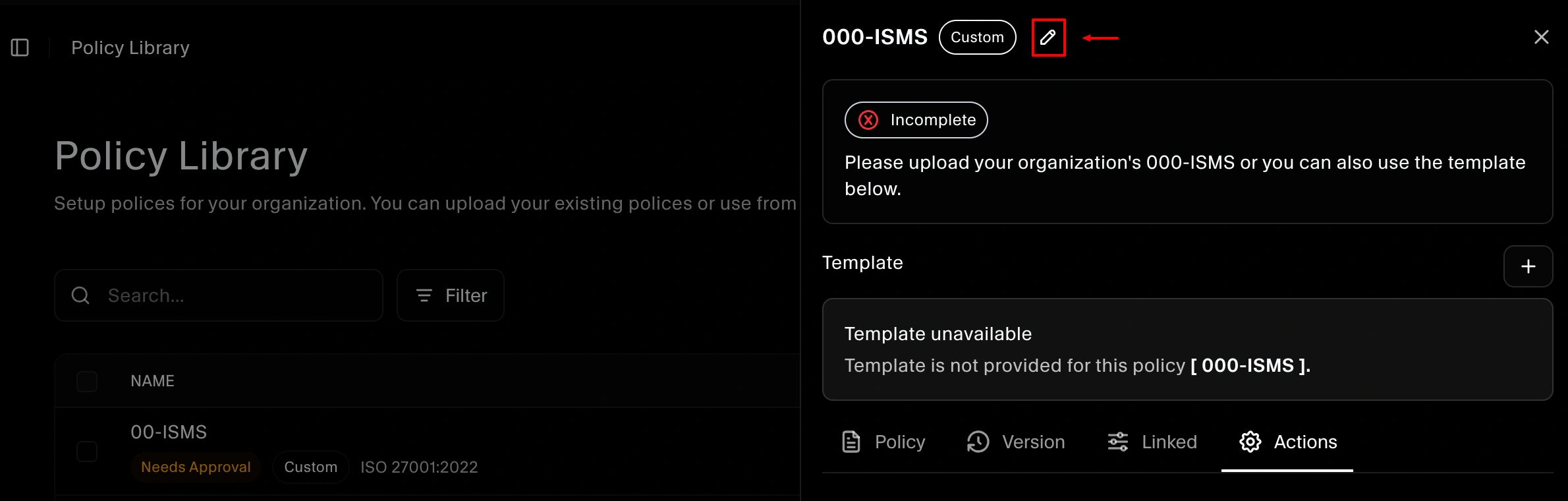 policy Customization