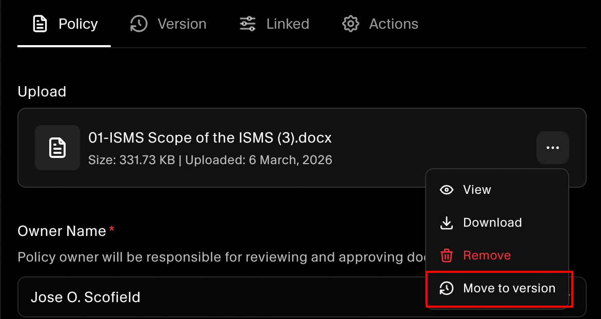 policy Customization