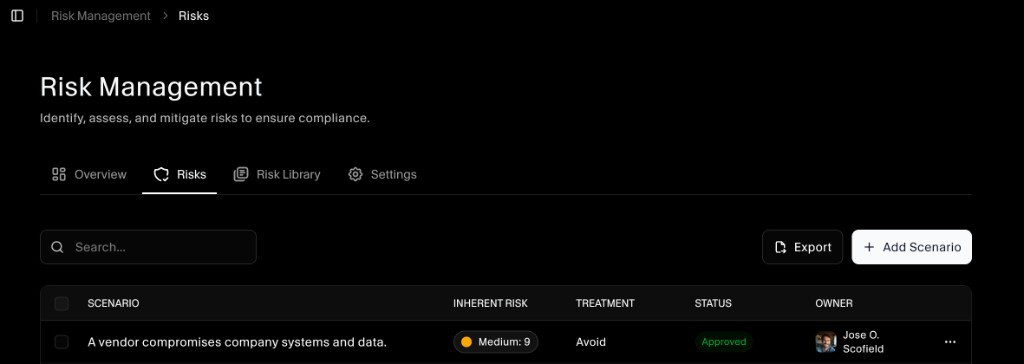 Risk Management risks