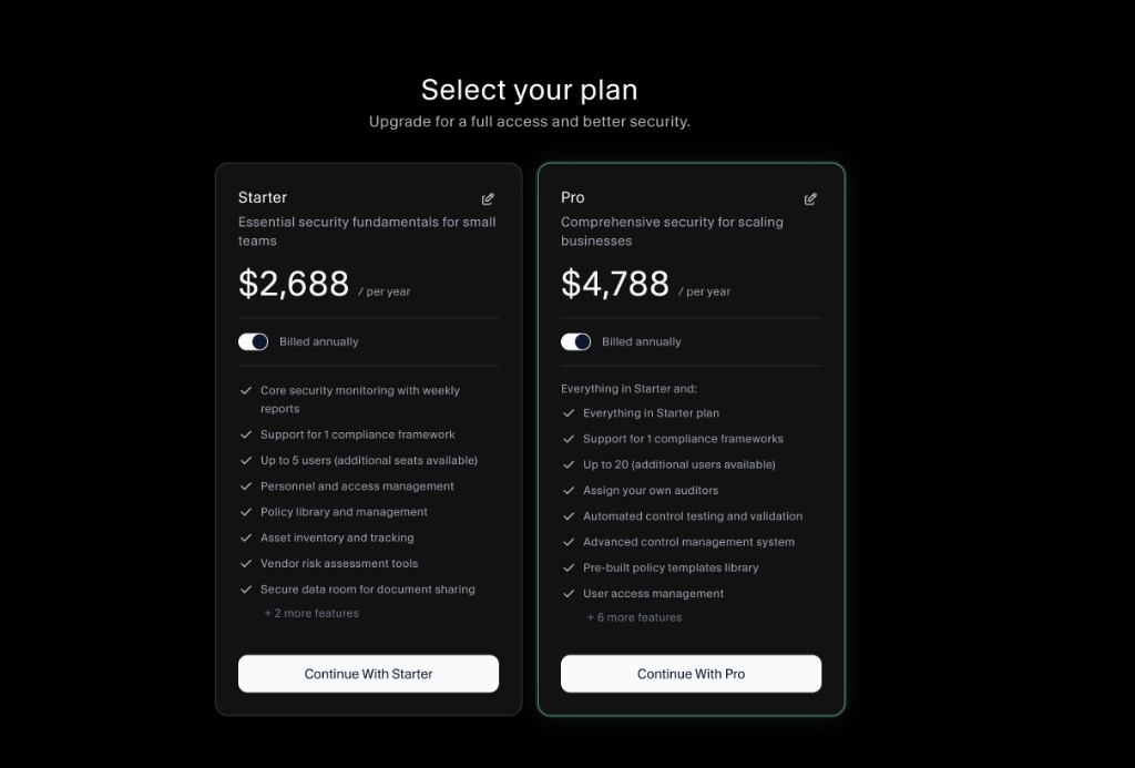 Select your plan