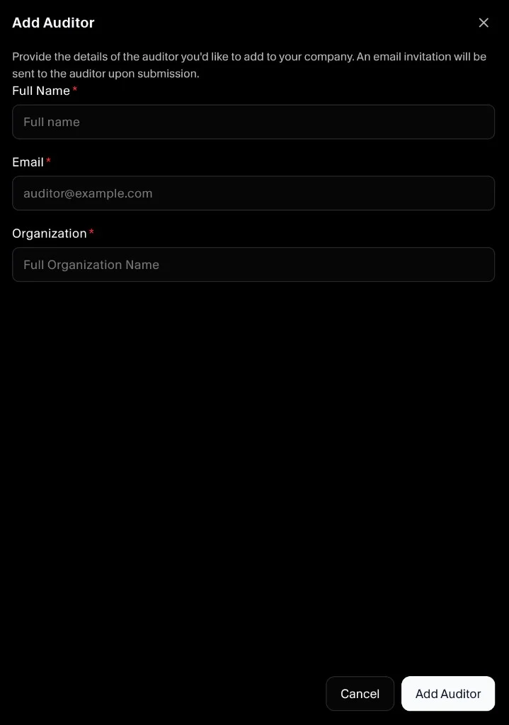Add Auditor